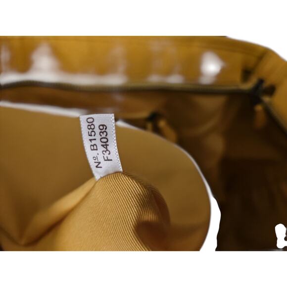 Coach F34039 Mickie Large Yellow Pebbled Grain Leather Shoulder Tote - Picture 10 of 14